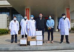 践行初心使命，共同抗击疫情----九江乐鱼体育生物制品有限公司给柴桑区人民医院捐赠防护物资